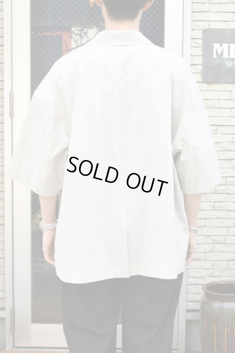 画像10: kontor (コントール) Organic Cotton Ripstop Hybrid Shirt [TAUPE] (10)