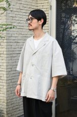 画像4: kontor (コントール) Organic Cotton Ripstop Hybrid Shirt [TAUPE] (4)