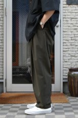 画像6: kontor (コントール) 3 Pleated Summer Wool Trousers [KHAKI] (6)