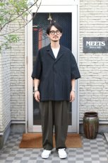 画像8: kontor (コントール) 3 Pleated Summer Wool Trousers [KHAKI] (8)