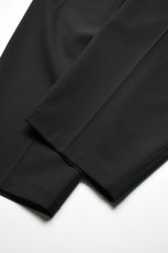 画像16: kontor (コントール) 3 Pleated Summer Wool Trousers [BLACK] (16)