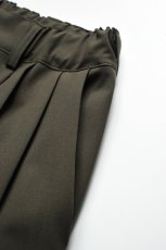 画像15: kontor (コントール) 3 Pleated Summer Wool Trousers [KHAKI] (15)