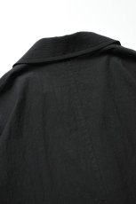 画像19: kontor (コントール) Organic Cotton Ripstop Hybrid Shirt [BLACK] (19)