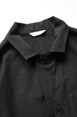 画像12: kontor (コントール) Organic Cotton Ripstop Hybrid Shirt [BLACK] (12)