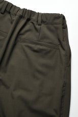 画像17: kontor (コントール) 3 Pleated Summer Wool Trousers [KHAKI] (17)
