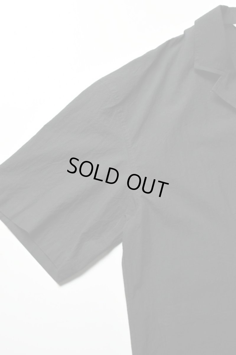 画像13: kontor (コントール) Organic Cotton Ripstop Hybrid Shirt [BLACK] (13)