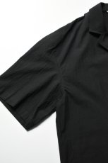 画像13: kontor (コントール) Organic Cotton Ripstop Hybrid Shirt [BLACK] (13)