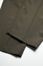 画像16: kontor (コントール) 3 Pleated Summer Wool Trousers [KHAKI] (16)