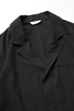画像11: kontor (コントール) Organic Cotton Ripstop Hybrid Shirt [BLACK] (11)