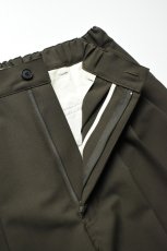 画像14: kontor (コントール) 3 Pleated Summer Wool Trousers [KHAKI] (14)