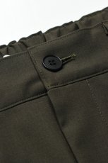 画像13: kontor (コントール) 3 Pleated Summer Wool Trousers [KHAKI] (13)