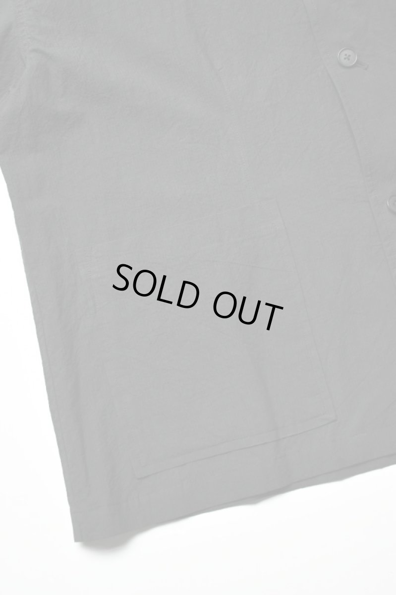 画像16: kontor (コントール) Organic Cotton Ripstop Hybrid Shirt [BLACK] (16)