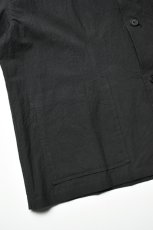 画像16: kontor (コントール) Organic Cotton Ripstop Hybrid Shirt [BLACK] (16)