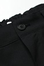 画像13: kontor (コントール) 3 Pleated Summer Wool Trousers [BLACK] (13)