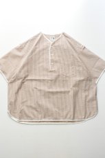 画像2: HENLEY NECK DEPARTMENT (ヘンリーネックデパートメント) Allen [MAROON/SIDOGRAS SEERSUCKER] (2)