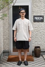 画像7: HENLEY NECK DEPARTMENT (ヘンリーネックデパートメント) Allen [MAROON/SIDOGRAS SEERSUCKER] (7)