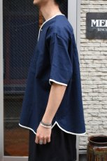 画像5: HENLEY NECK DEPARTMENT (ヘンリーネックデパートメント) Allen [NAVY/COTTON LINEN] (5)