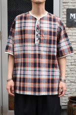 画像4: HENLEY NECK DEPARTMENT (ヘンリーネックデパートメント) Albert [ORANGE/MADRAS PLAID] (4)