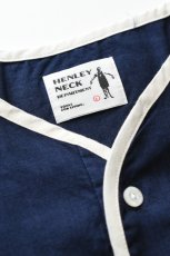 画像4: HENLEY NECK DEPARTMENT (ヘンリーネックデパートメント) Allen [NAVY/COTTON LINEN] (4)