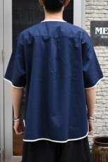 画像6: HENLEY NECK DEPARTMENT (ヘンリーネックデパートメント) Allen [NAVY/COTTON LINEN] (6)
