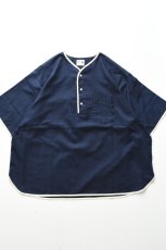 画像2: HENLEY NECK DEPARTMENT (ヘンリーネックデパートメント) Allen [NAVY/COTTON LINEN] (2)