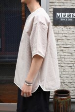 画像5: HENLEY NECK DEPARTMENT (ヘンリーネックデパートメント) Allen [MAROON/SIDOGRAS SEERSUCKER] (5)