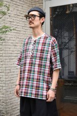 画像3: HENLEY NECK DEPARTMENT (ヘンリーネックデパートメント) Albert [GREEN/MADRAS PLAID] (3)