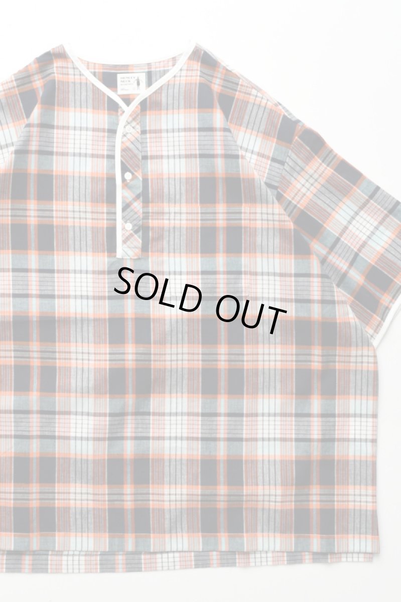 画像1: HENLEY NECK DEPARTMENT (ヘンリーネックデパートメント) Albert [ORANGE/MADRAS PLAID] (1)