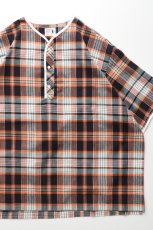 画像1: HENLEY NECK DEPARTMENT (ヘンリーネックデパートメント) Albert [ORANGE/MADRAS PLAID] (1)