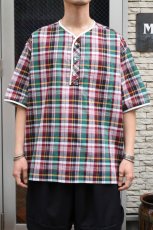 画像4: HENLEY NECK DEPARTMENT (ヘンリーネックデパートメント) Albert [GREEN/MADRAS PLAID] (4)