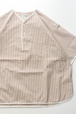 画像1: HENLEY NECK DEPARTMENT (ヘンリーネックデパートメント) Allen [MAROON/SIDOGRAS SEERSUCKER] (1)