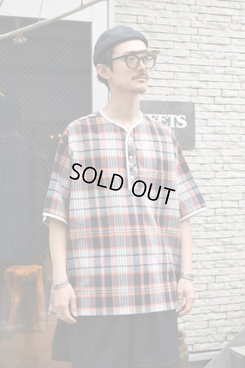 画像3: HENLEY NECK DEPARTMENT (ヘンリーネックデパートメント) Albert [ORANGE/MADRAS PLAID] (3)