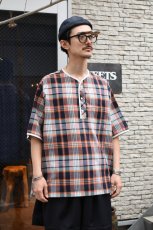 画像3: HENLEY NECK DEPARTMENT (ヘンリーネックデパートメント) Albert [ORANGE/MADRAS PLAID] (3)