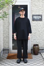 画像4: AXESQUIN -modified- (アクシーズクインモディファイド) QD ECO WAFFLE FOOTBALL TEE [BLACK] (4)