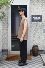 画像5: AXESQUIN -modified- (アクシーズクインモディファイド) QD ECO WAFFLE SLEEVELESS TEE [MOCHA] (5)