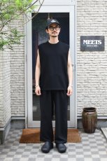 画像4: AXESQUIN -modified- (アクシーズクインモディファイド) QD ECO WAFFLE SLEEVELESS TEE [BLACK] (4)