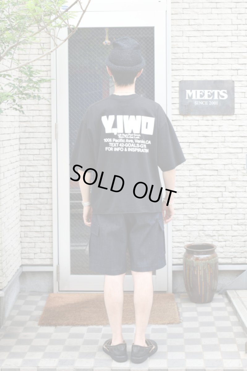 画像7: Y,IWO (ヤーアイワークアウト) Hardwear Crop Tee [BLACK/WHITE] (7)