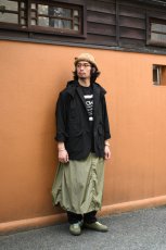 画像6: AXESQUIN -modified- (アクシーズクインモディファイド) NYLON TAFFTA EASY SKIRT [OLIVE] (6)