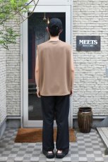 画像6: AXESQUIN -modified- (アクシーズクインモディファイド) QD ECO WAFFLE SLEEVELESS TEE [MOCHA] (6)