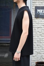 画像8: AXESQUIN -modified- (アクシーズクインモディファイド) QD ECO WAFFLE SLEEVELESS TEE [BLACK] (8)