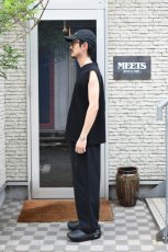 画像5: AXESQUIN -modified- (アクシーズクインモディファイド) QD ECO WAFFLE SLEEVELESS TEE [BLACK] (5)