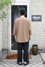 画像6: AXESQUIN -modified- (アクシーズクインモディファイド) QD ECO WAFFLE FOOTBALL TEE [MOCHA] (6)