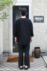 画像6: AXESQUIN -modified- (アクシーズクインモディファイド) QD ECO WAFFLE FOOTBALL TEE [BLACK] (6)