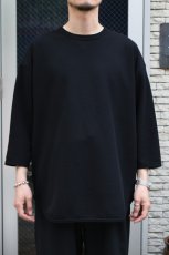 画像7: AXESQUIN -modified- (アクシーズクインモディファイド) QD ECO WAFFLE FOOTBALL TEE [BLACK] (7)