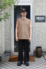 画像4: AXESQUIN -modified- (アクシーズクインモディファイド) QD ECO WAFFLE SLEEVELESS TEE [MOCHA] (4)