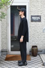 画像5: AXESQUIN -modified- (アクシーズクインモディファイド) QD ECO WAFFLE FOOTBALL TEE [BLACK] (5)