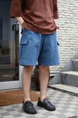 画像3: FLISTFIA (フリストフィア) Cargo Shorts [WASHED INDIGO] (3)