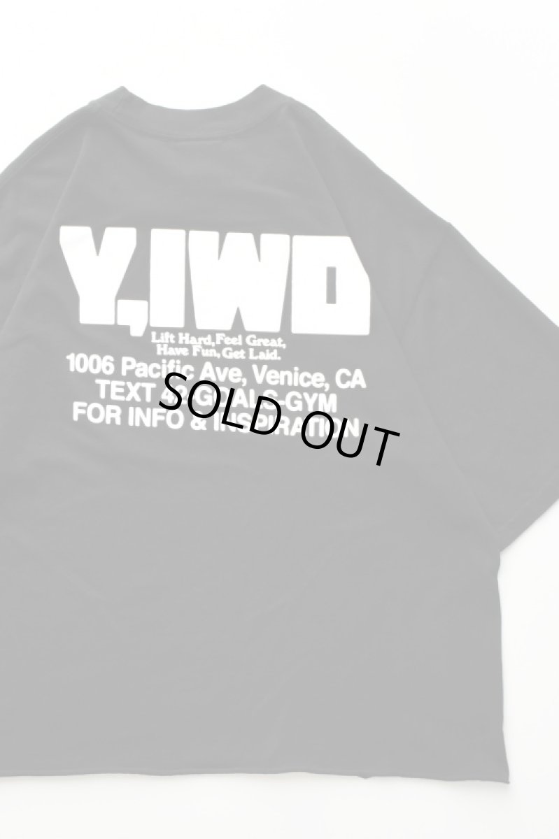 画像1: Y,IWO (ヤーアイワークアウト) Hardwear Crop Tee [BLACK/WHITE] (1)