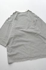 画像16: FLISTFIA (フリストフィア) 1/2 Sleeve Side Slit T-Shirts [WHITE/BLACK] (16)