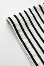 画像12: FLISTFIA (フリストフィア) 1/2 Sleeve Side Slit T-Shirts [WHITE/BLACK] (12)